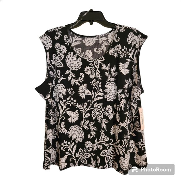 Petite Boho Floral Print Blouse - Size PXL - NWT - Picture 1 of 6